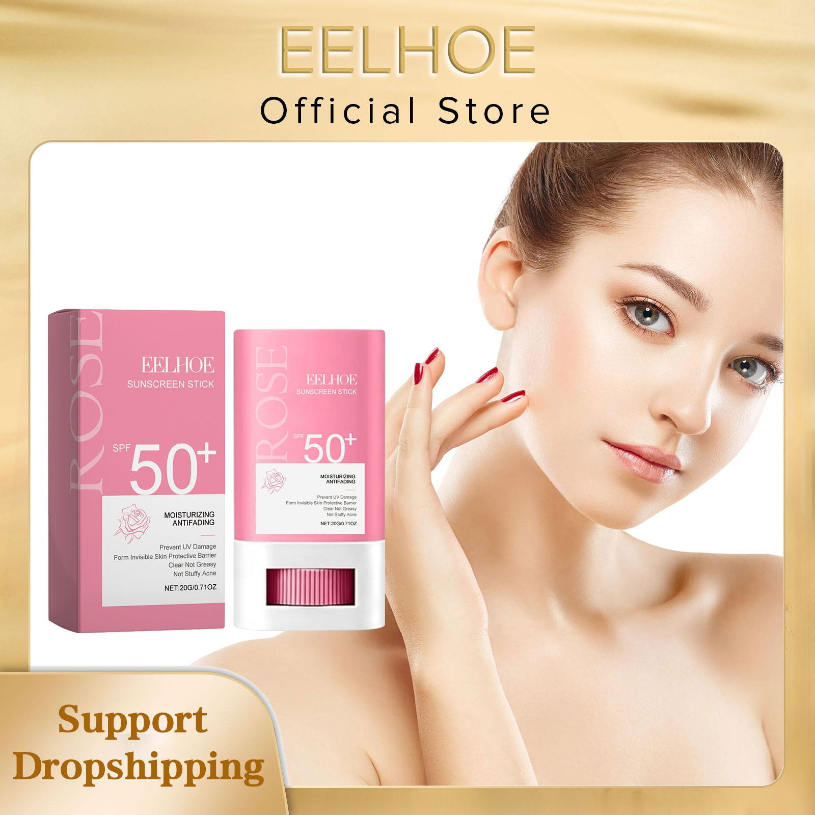 Face Moisturizer Spf - Крем для лица EELHOE с розовыми