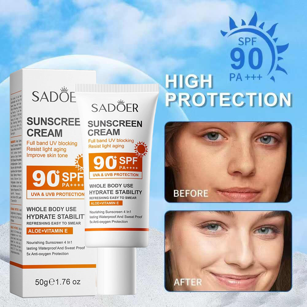 Face Moisturizer Spf - Солнцезащитный крем Sadoer с высокой степенью