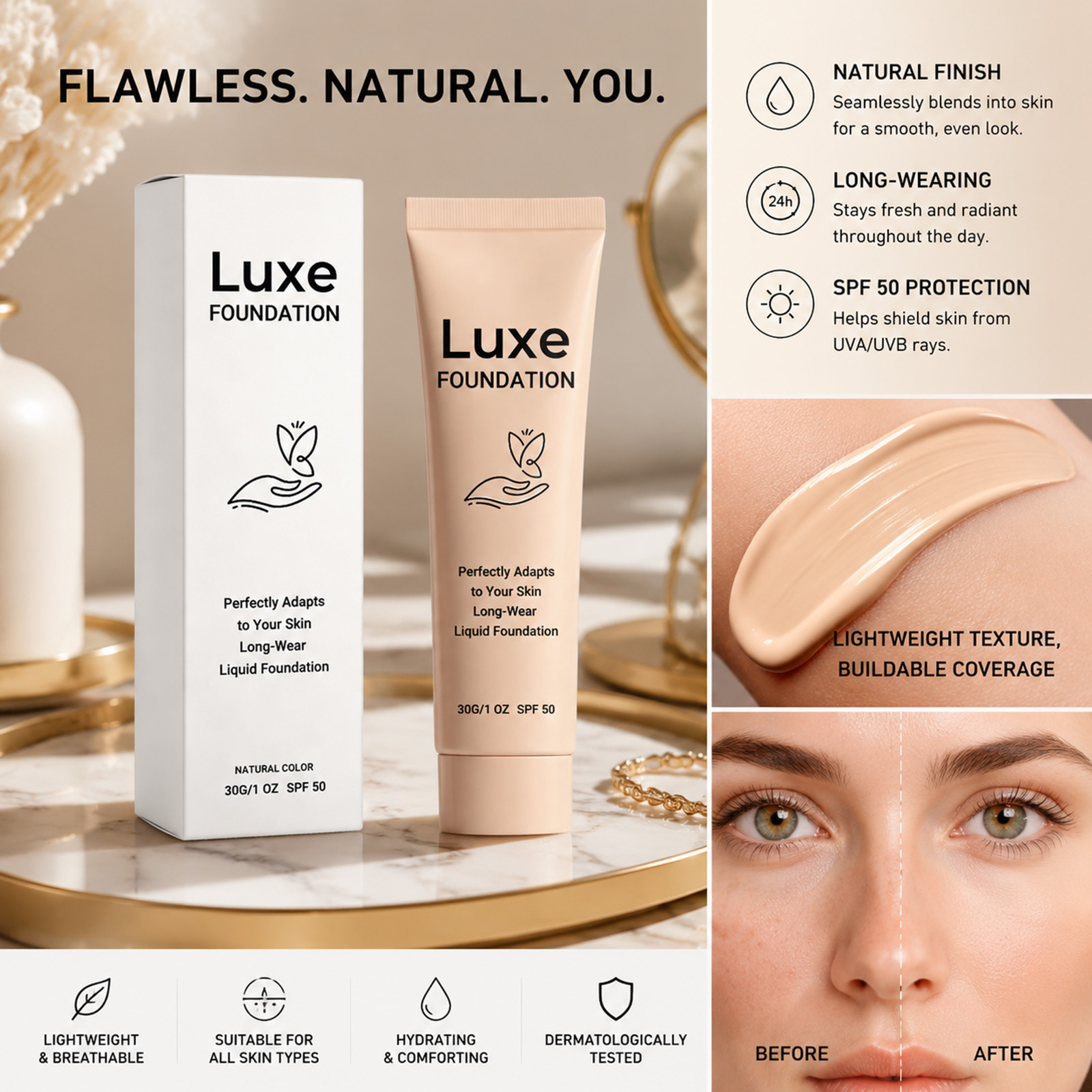 Тональный крем с SPF 50+ и эфф – обзор и цена Face Moisturizer Spf
