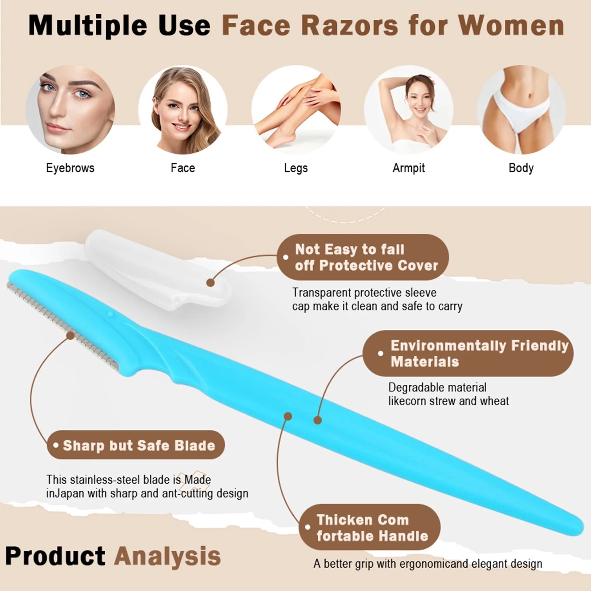 5/10/30/40 шт. бритв для брове – обзор и цена Eyebrow Razor Trimmer