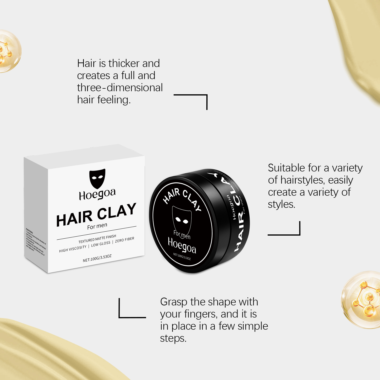 Мужская глина для укладки воло – обзор и цена Pomade Hair Clay